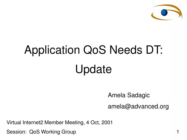 application qos needs dt update