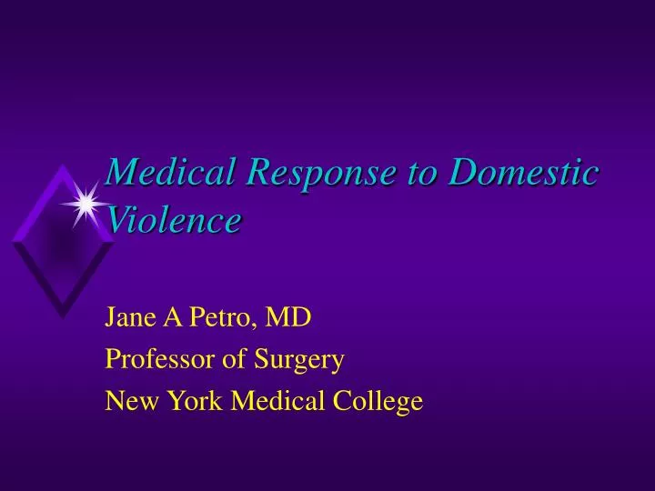 medical response to domestic violence