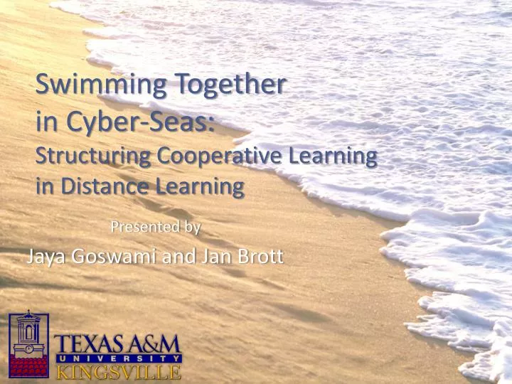 swimming together in cyber seas structuring cooperative learning in distance learning