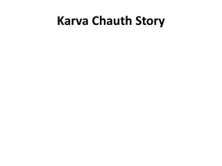 Karva Chauth Story