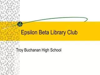 Epsilon Beta Library Club
