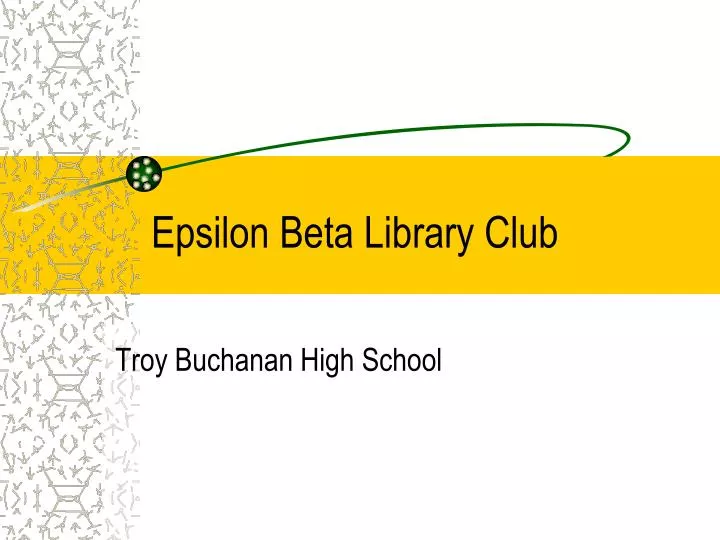 epsilon beta library club