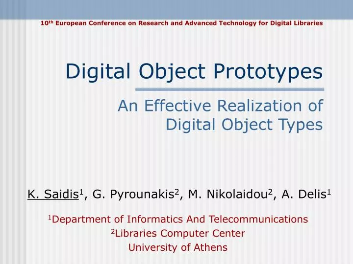 digital object prototypes