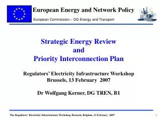 Strategic Energy Review and Priority Interconnection Plan