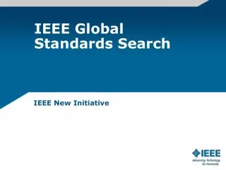 IEEE Global Standards Search