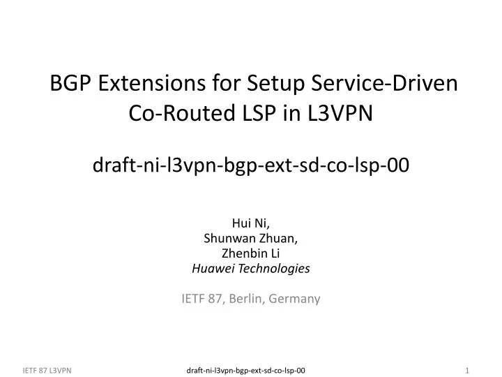 bgp extensions for setup service driven co routed lsp in l3vpn draft ni l3vpn bgp ext sd co lsp 00