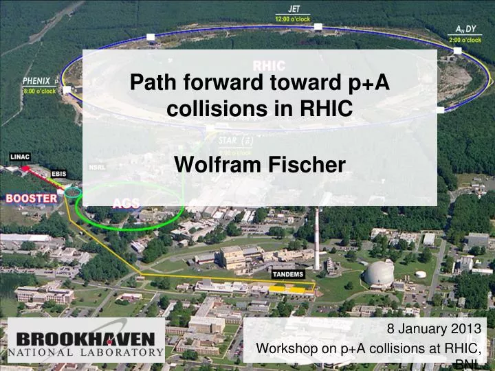 path forward toward p a collisions in rhic wolfram fischer