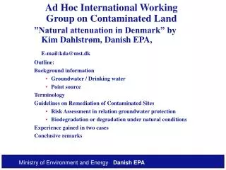 Ad Hoc International Working Group on Contaminated Land