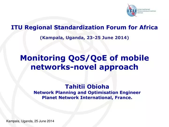 monitoring qos qoe of mobile networks novel approach