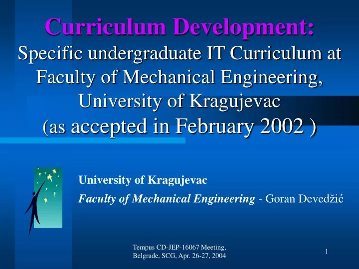 university of kragujevac faculty of mechanical engineering goran deved i