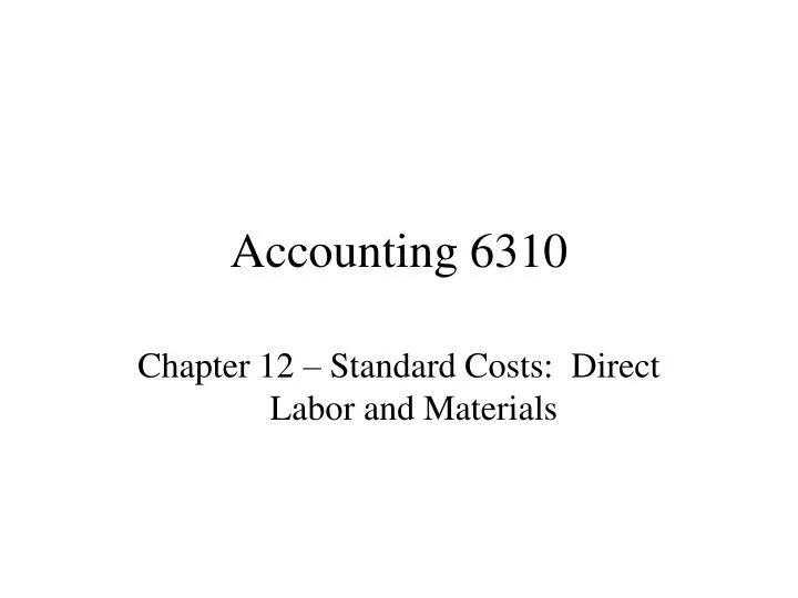 accounting 6310