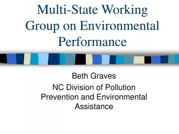 multi state working group on environmental performance