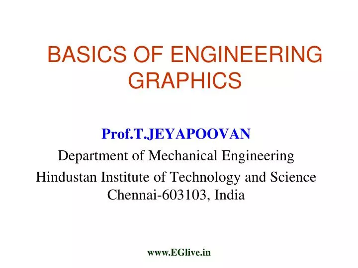 basics of engineering graphics