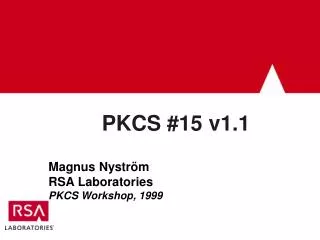 PKCS #15 v1.1