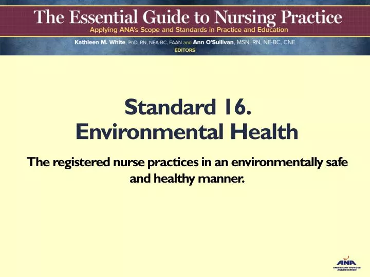 standard 16 environmental health