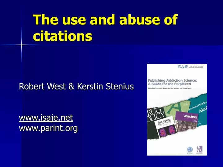 the use and abuse of citations