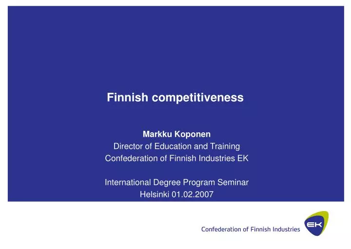 finnish competitiveness