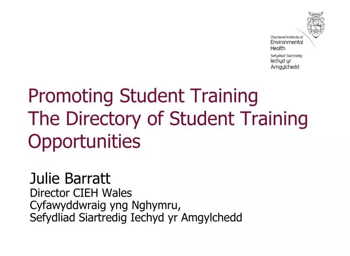 promoting student training the directory of student training opportunities