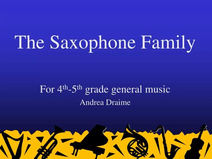 the saxophone family