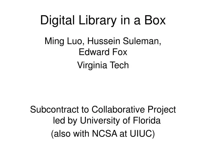 digital library in a box