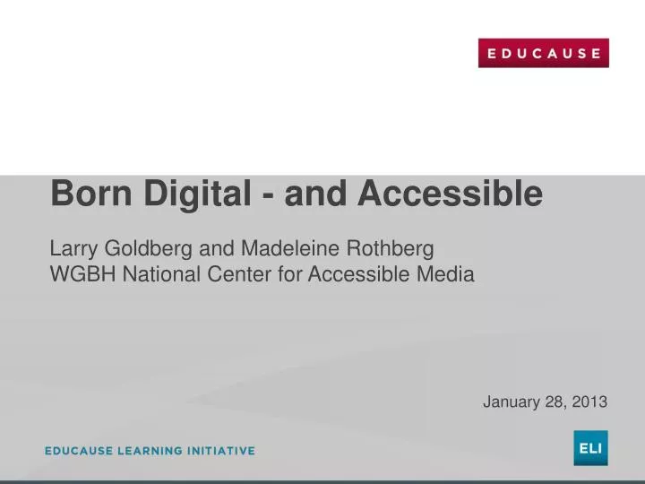 born digital and accessible