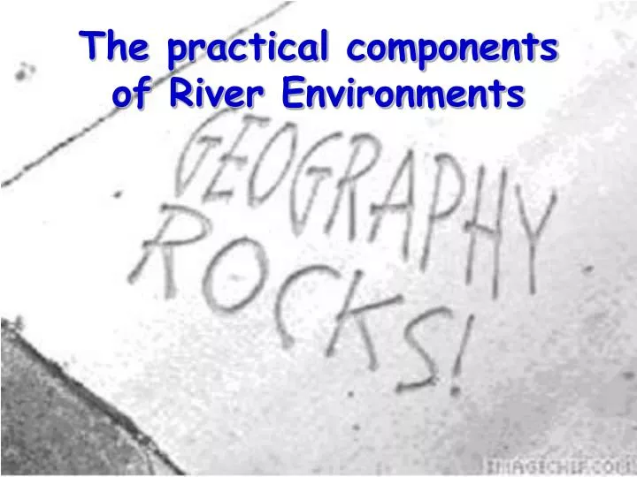 the practical components of river environments
