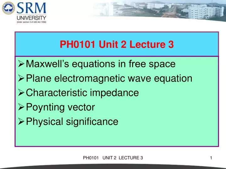 ph0101 unit 2 lecture 3