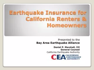Earthquake Insurance for California Renters &amp; Homeowners