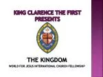 king clarence the first PRESENTS - slide 1