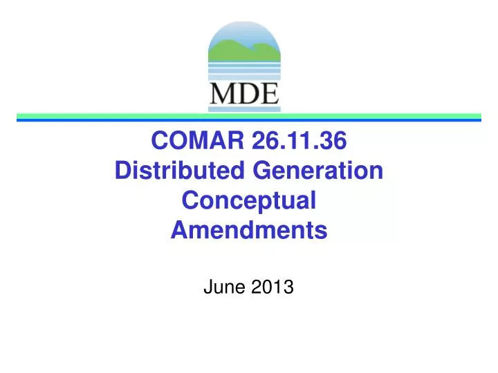 comar 26 11 36 distributed generation conceptual amendments