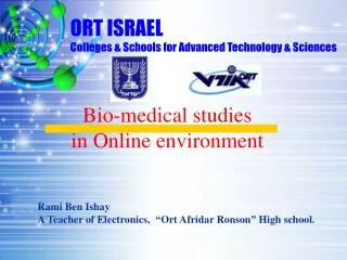 ORT ISRAEL Colleges &amp; Schools for Advanced Technology &amp; Sciences