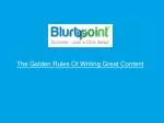 The Golden Rules Of Writing Great Content - slide 1