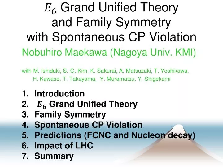grand unified theory and family symmetry with spontaneous cp violation