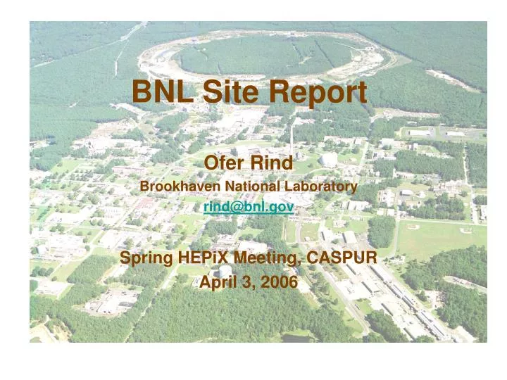 bnl site report