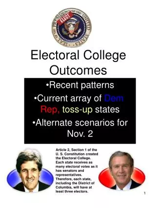 Electoral College Outcomes