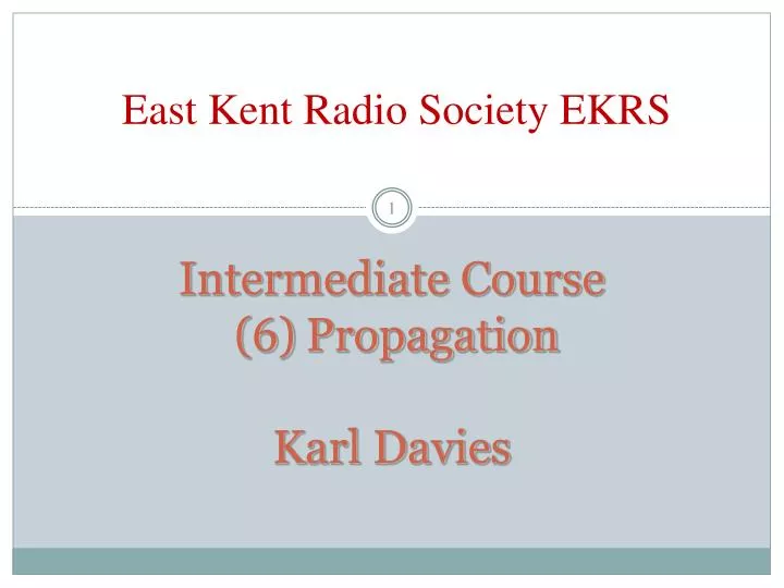 intermediate course 6 propagation karl davies