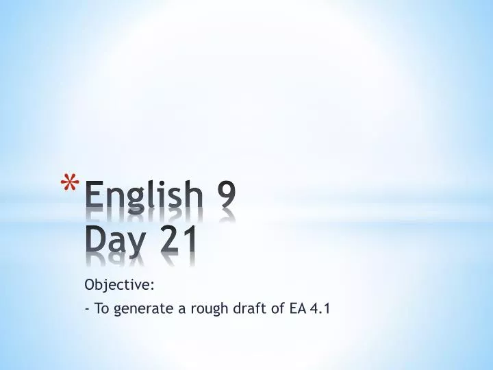 english 9 day 21