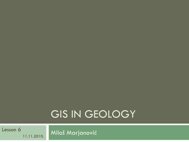 gis in geology