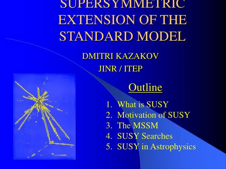 supersymmetric extension of the standard model
