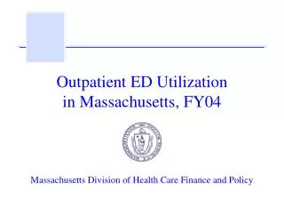 Outpatient ED Utilization in Massachusetts, FY04