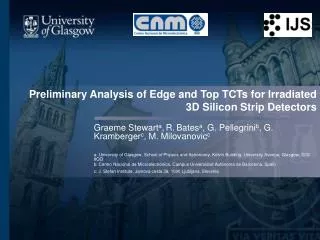Preliminary Analysis of Edge and Top TCTs for Irradiated 3D Silicon Strip Detectors