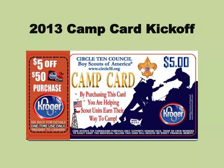 2013 camp card kickoff