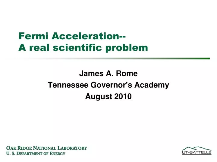 james a rome tennessee governor s academy august 2010