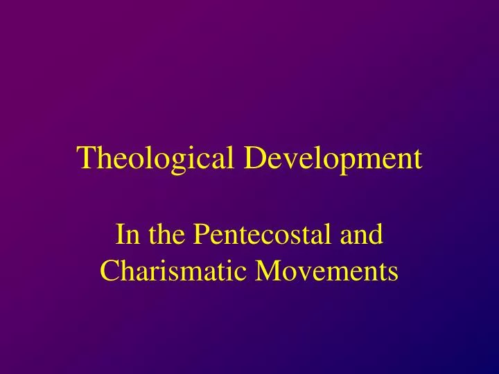 theological development