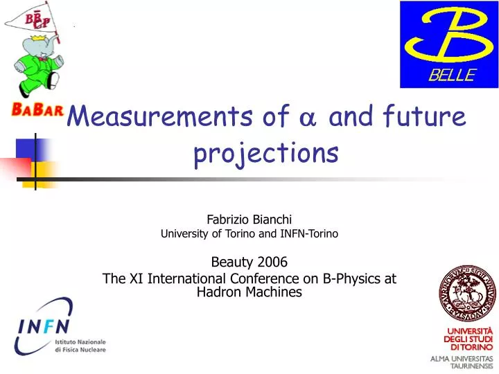 measurements of a and future projections