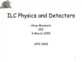 ILC Physics and Detectors