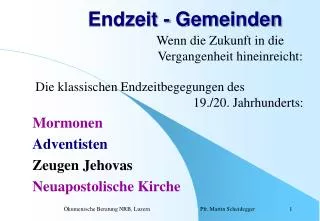 endzeit gemeinden