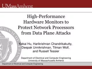 High-Performance Hardware Monitors to Protect Network Processors from Data Plane Attacks