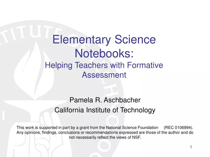 elementary science notebooks helping teachers with formative assessment