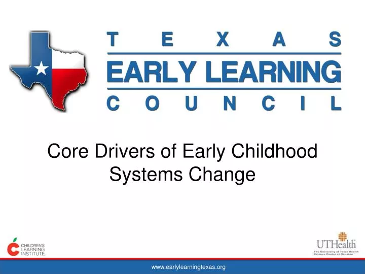 core drivers of early childhood systems change
